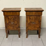 Large Art Deco bedside tables, Italy, 1930s, set of 2