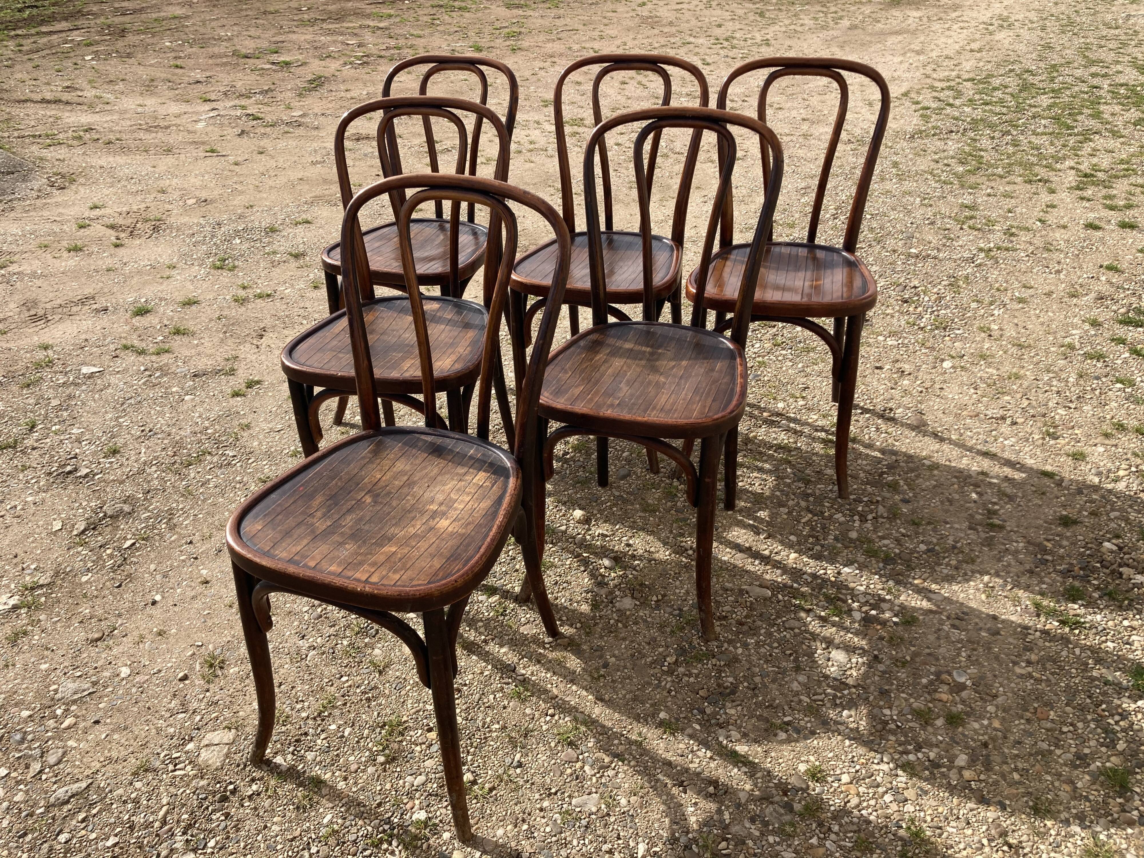 Set de 6 chaises bistrot japy frères