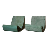 Pair of Loop armchairs by Willy Guhl for Eternit Switzerland 1950s