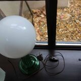 Upcycled opaline lamp