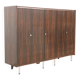 Large vintage designer wardrobe with hanging and storage space from the 1960s