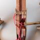 Pair of wood and gilded brass sconces 1950 boat hulls with 2 lights.