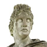 Beautiful Weathered Apollo Bust Garden Statue Cast Stone 65cm