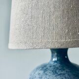 Ceramic lamp blue stoneware