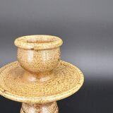 Sculptural candle holder in glazed ceramic 1970