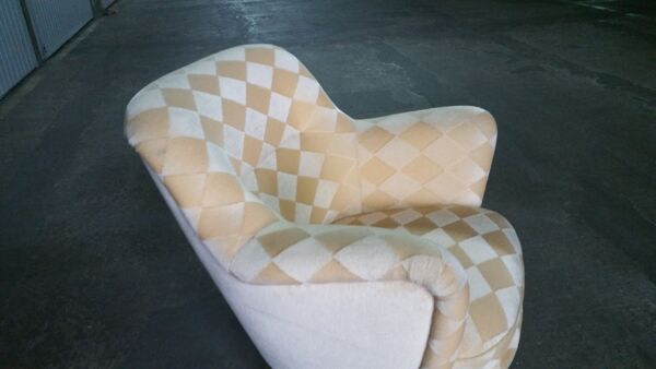 Fauteuil club organique année 50-60 restauré