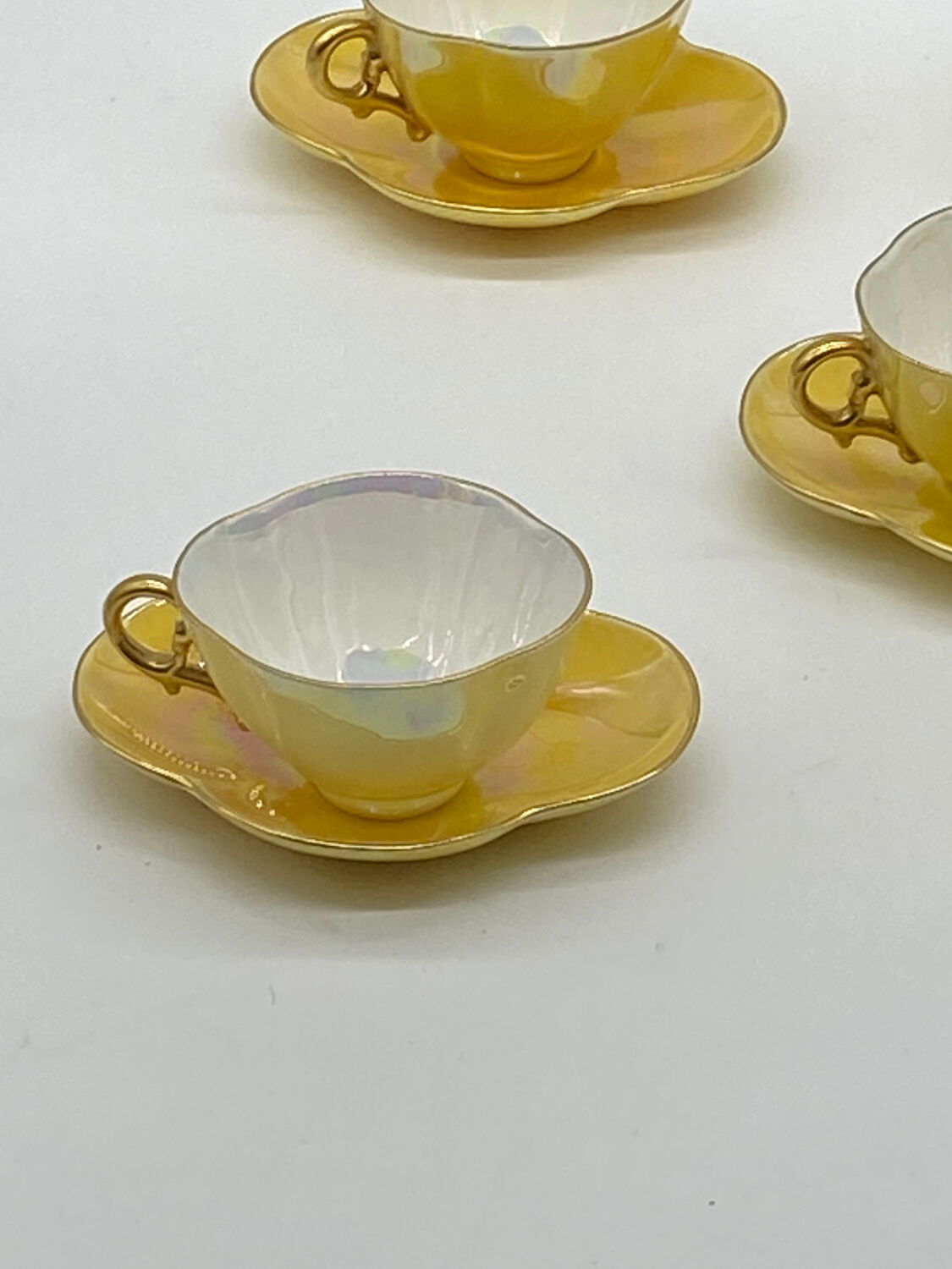 Series of 5 cups and under cups Sarreguemines