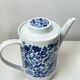 Vintage Melitta coffee service – White porcelain with blue flowers – 1970s – Made in Germany