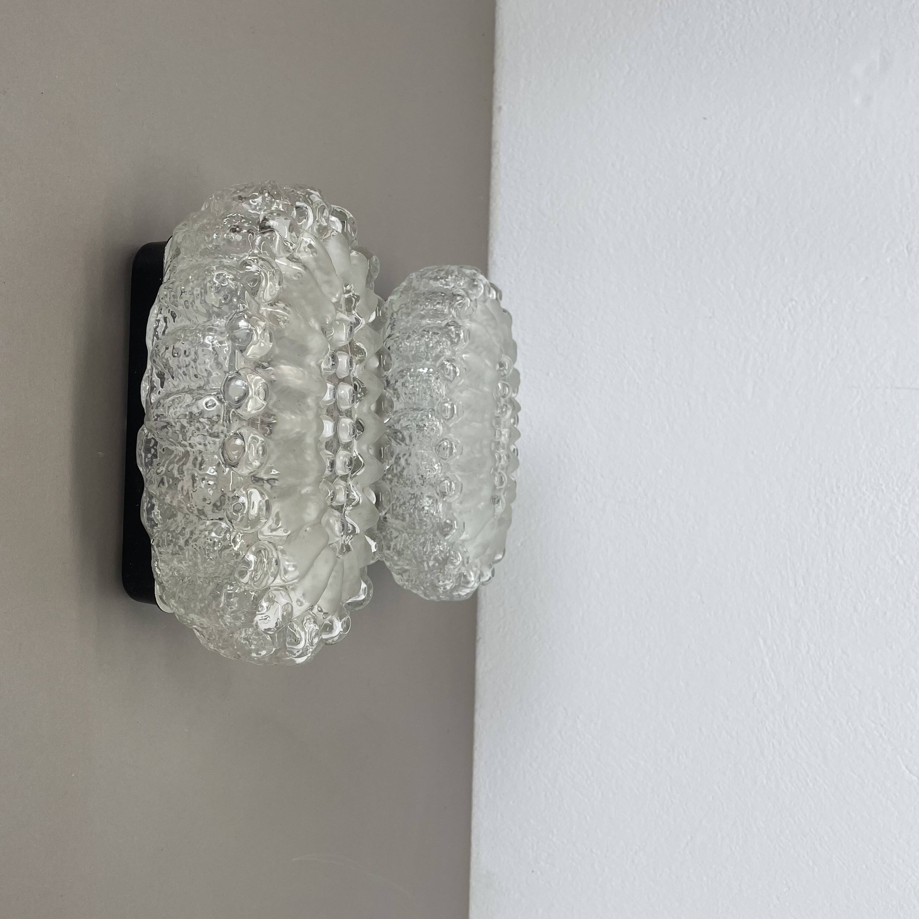 Set of Two 'BUBBLE' Glass Wall Lights in the Tynell Style, Germany, 1970s