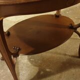Art Nouveau tea table in solid accajou