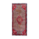 Traditional red medallion runner rug long handmade oriental wool carpet - 135x285cm
