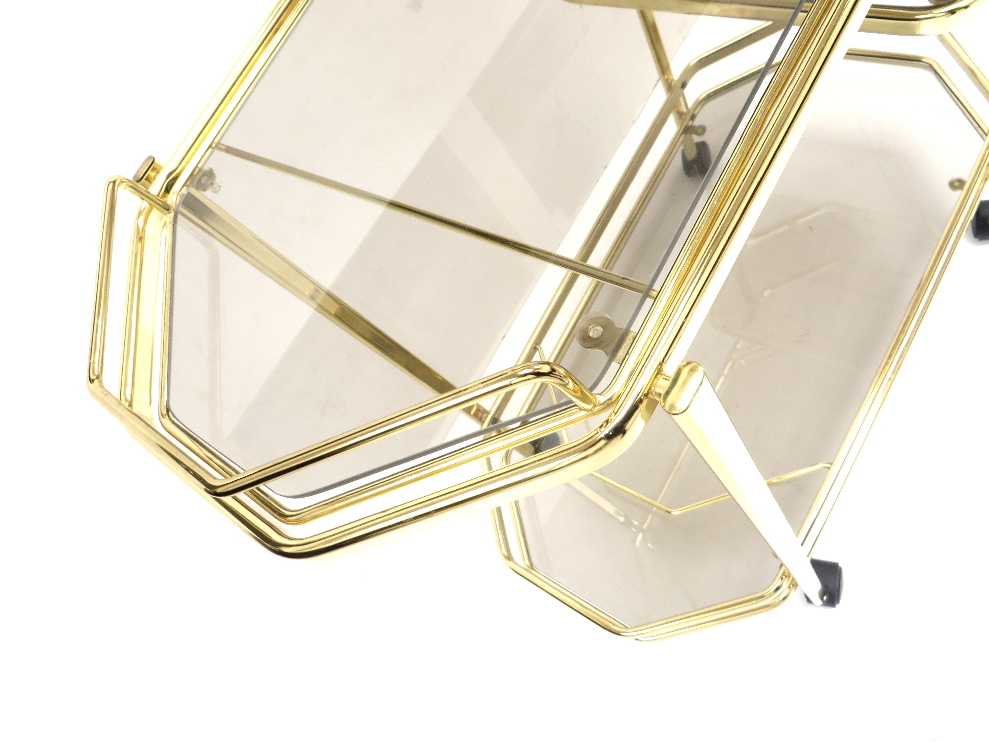 Vintage bar cart / side table hollywood regency style