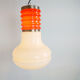 Space age glass pendant light, 1960s