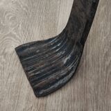 Marble and wrought iron coffee table