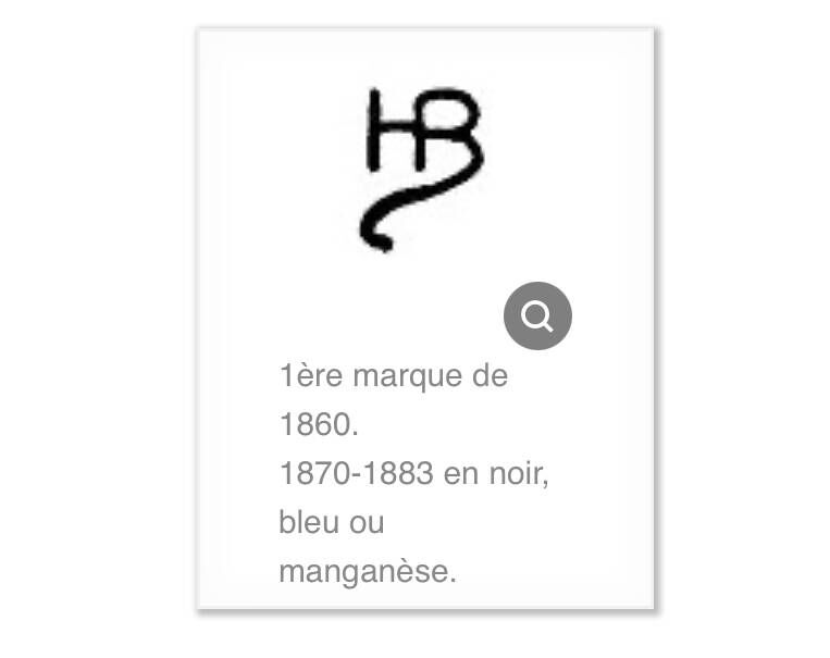 Old HB Quimper plate