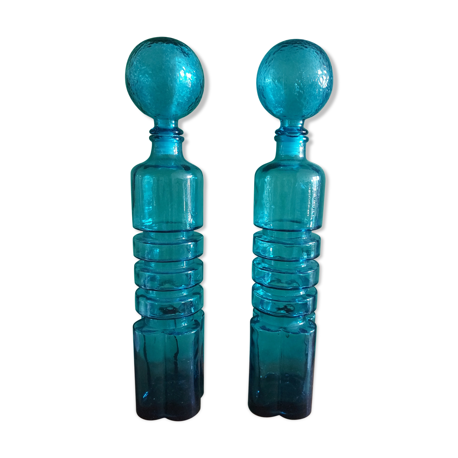 Pair of vintage 70's bottles