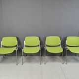 Vintage Dsc 106 Side Chairs By Giancarlo Piretti For Castelli, Set Of 4