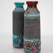 Mid-century modern Scandinavian pottery vases from Tilgmans, Sweden, set of 2