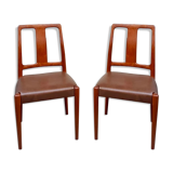 Ensemble de 6 chaises à manger danoise vintage
