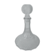 Chiseled glass decanter