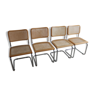 Lot 4 chaises PAR Marcel Breuer cesca B32