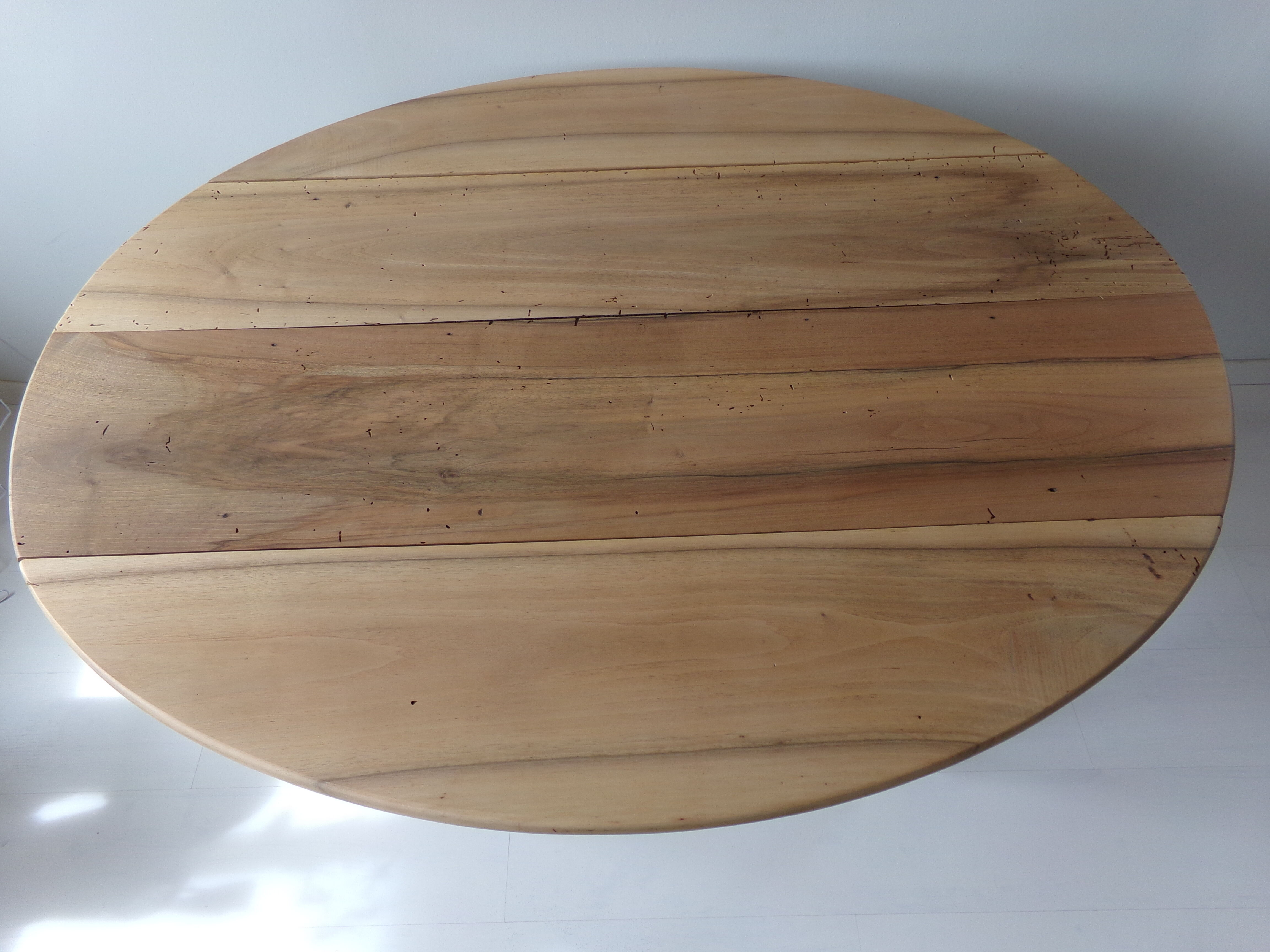 Round wooden table