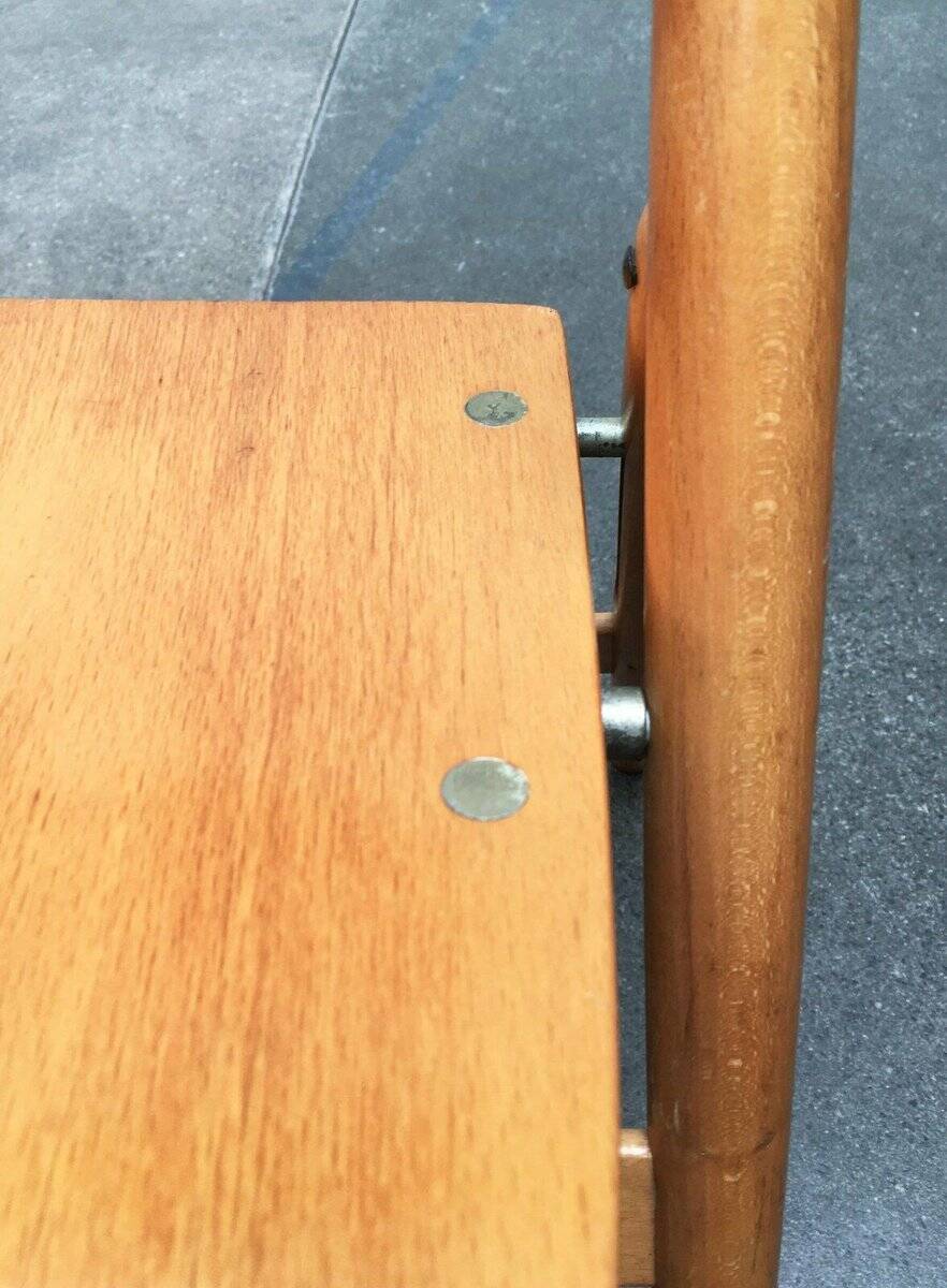 Set of folding chairs for children SE 18 German mid-century by Egon Eiermann for Wilde+Spieth, 1950s