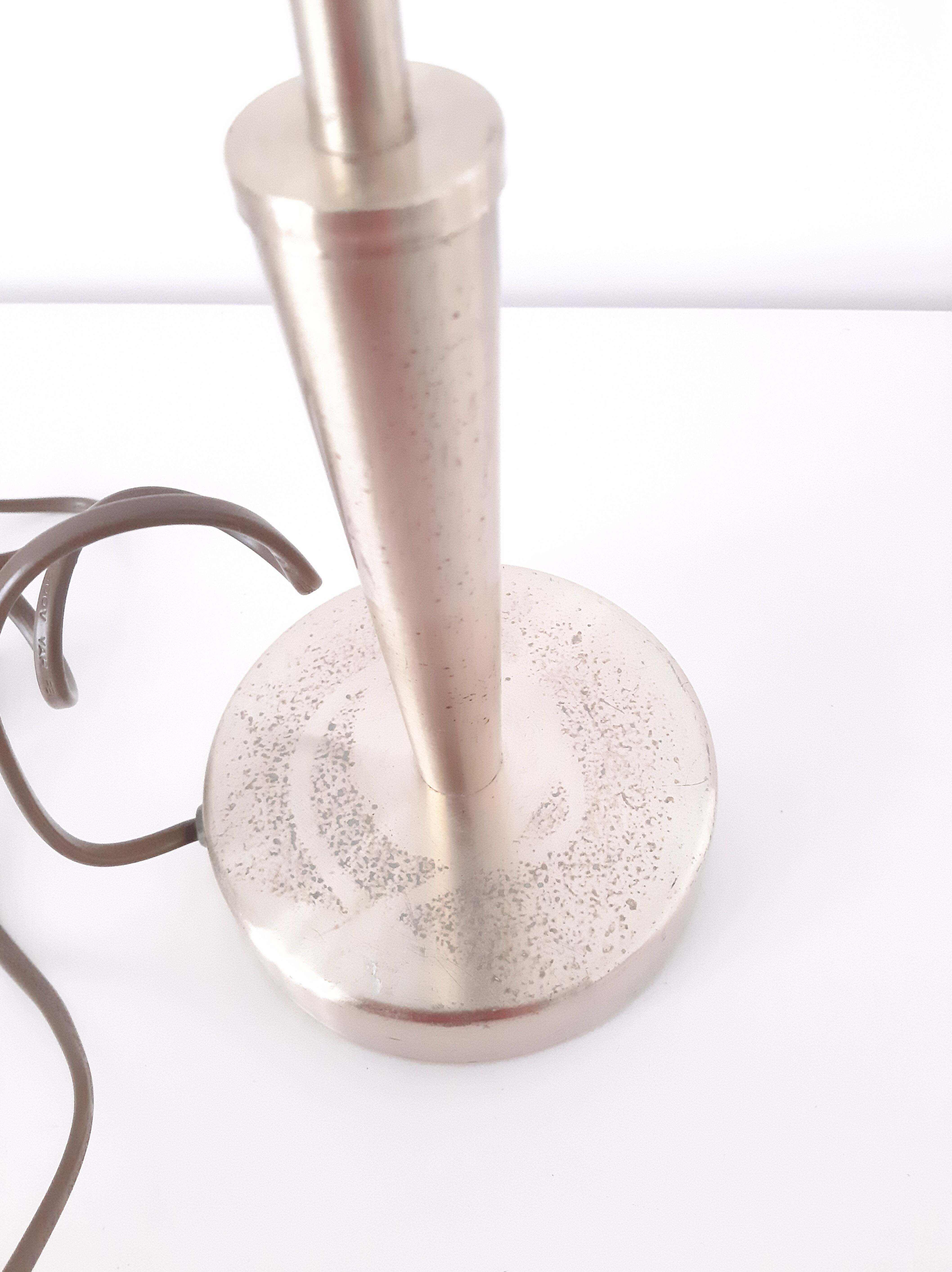 Foot golden metal bedside lamp