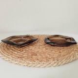 Cendrier vintage Luminarc en verre fumé années 60