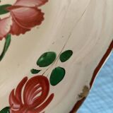 Large plates or dishes 19th century floral decoration