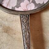 Old hand mirror beveled glass