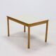 Vintage dining table in birch and linoleum from the 1960s.