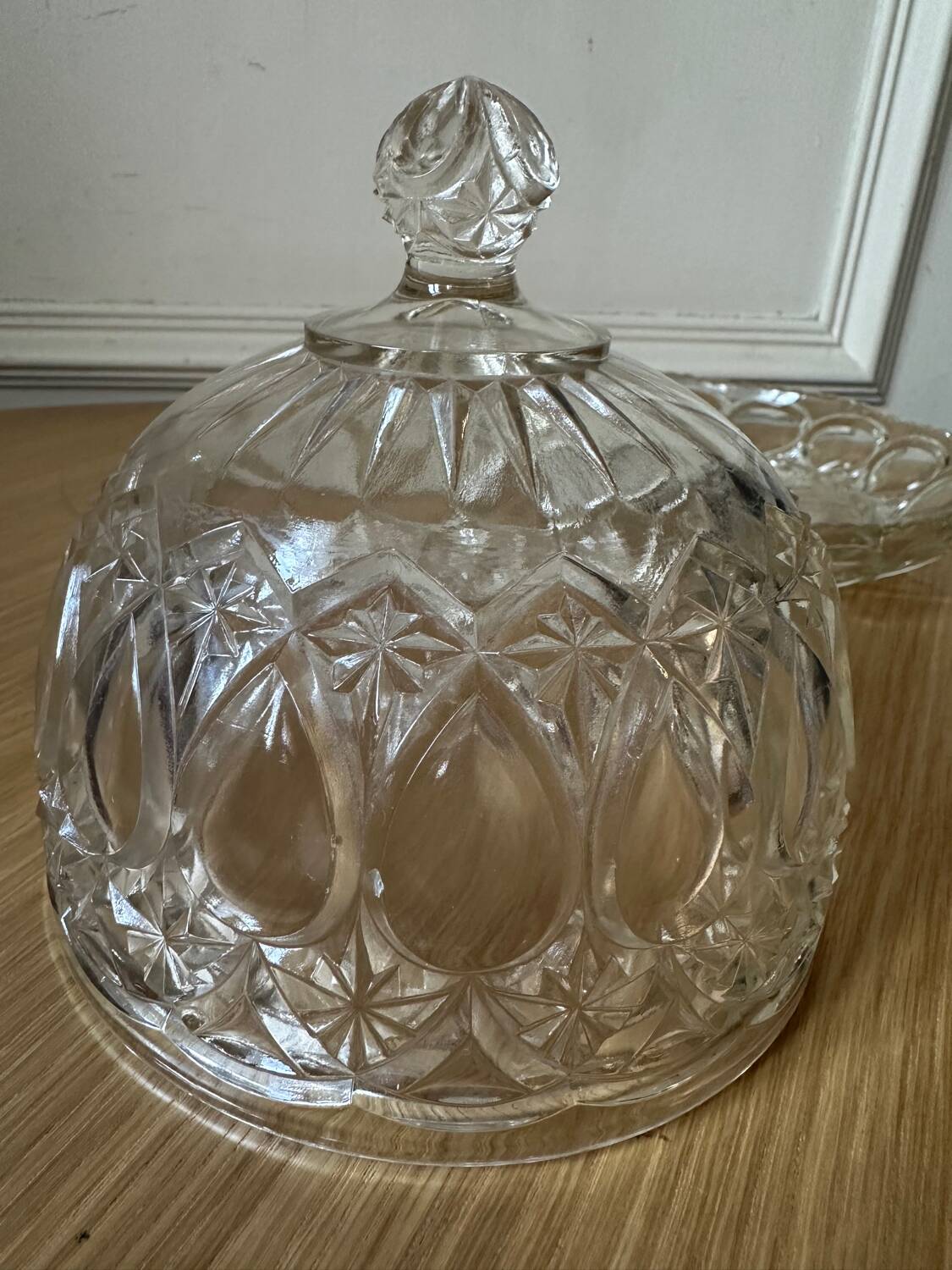 Old cheese bell and its dish