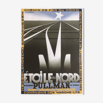 Affiche vintage Etoile du Nord par Cassandre