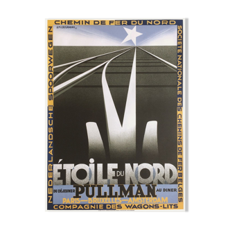 Affiche vintage Etoile du Nord par Cassandre