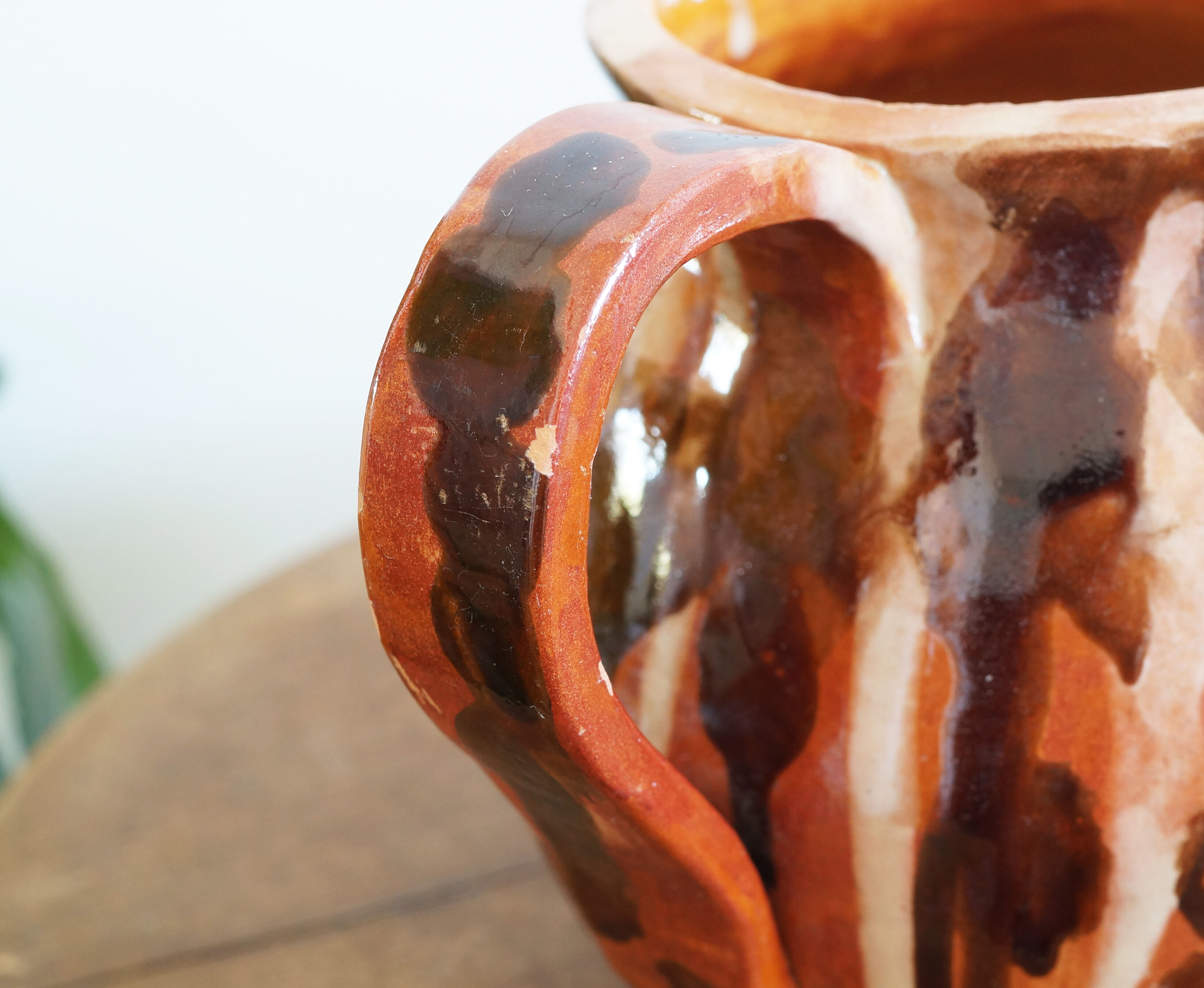 50s pitcher or jug in glazed ceramic