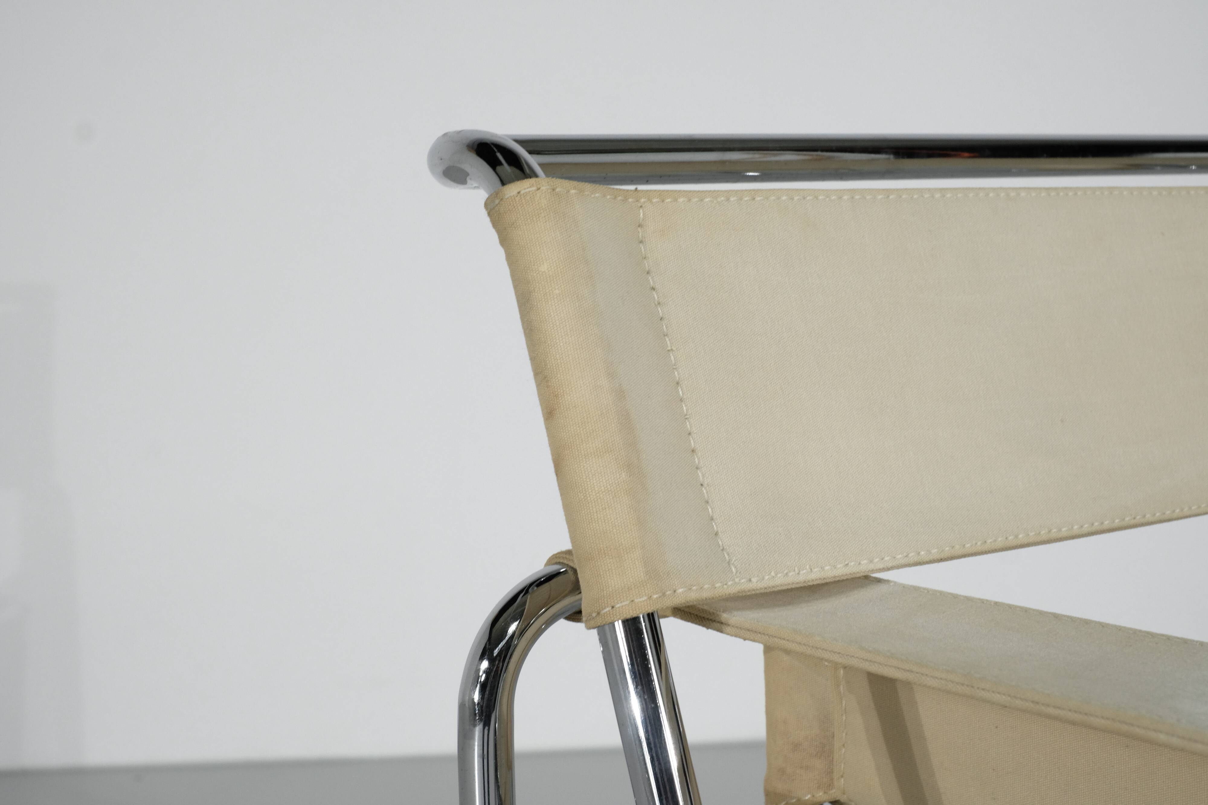 "B3 Wassily" Armchair Fabric by Marcel Breuer for Gavina, 1925s.