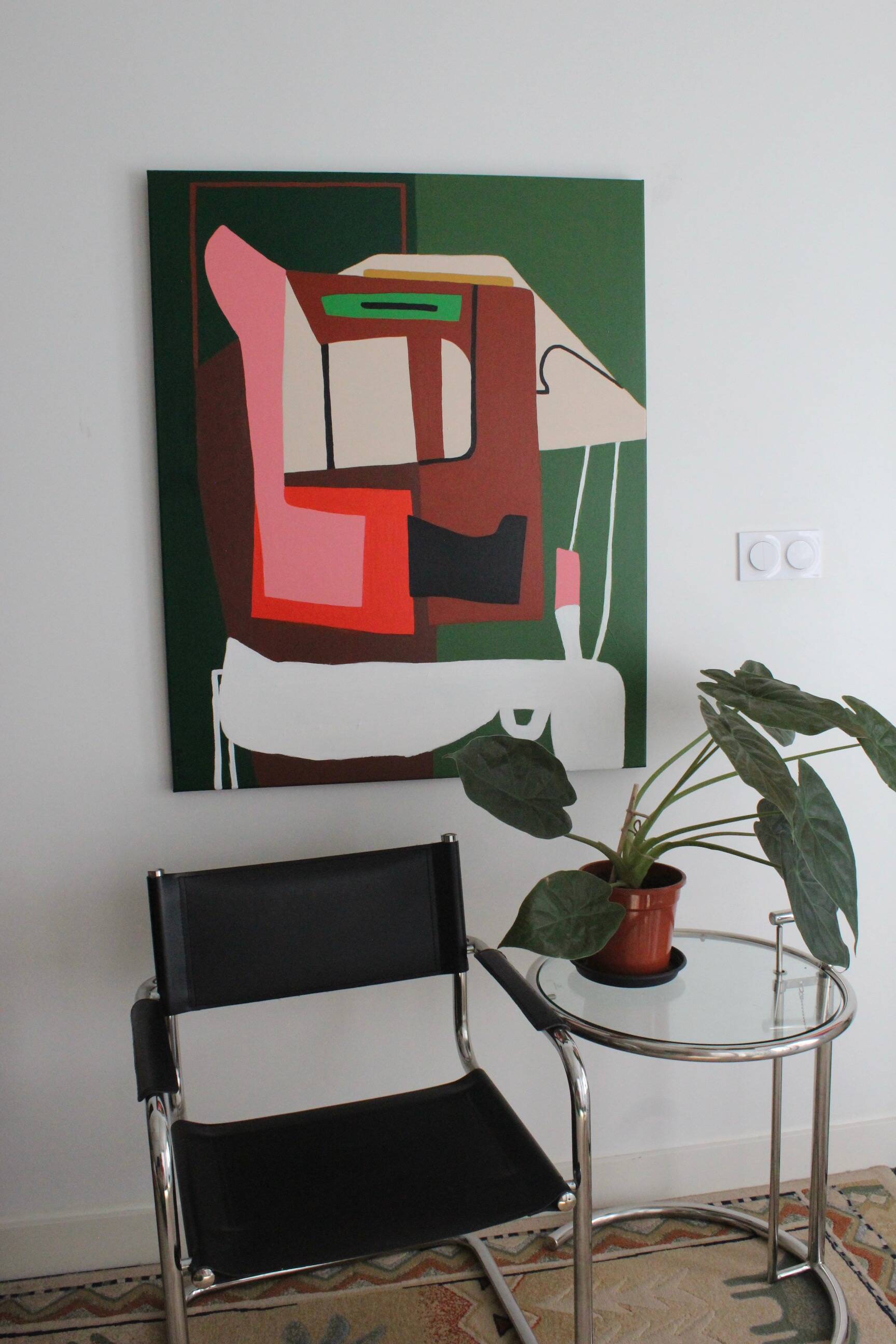 Contemporary colorful abstract "serenity" 100x80cm on canvas by Bodasca