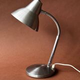 Vintage brushed aluminum desk lamp