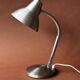 Lampe de bureau vintage en aluminium brossé