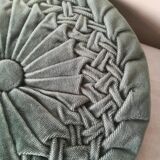 Round cushion in pleated Velvet 43cm