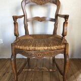Provençal straw chair