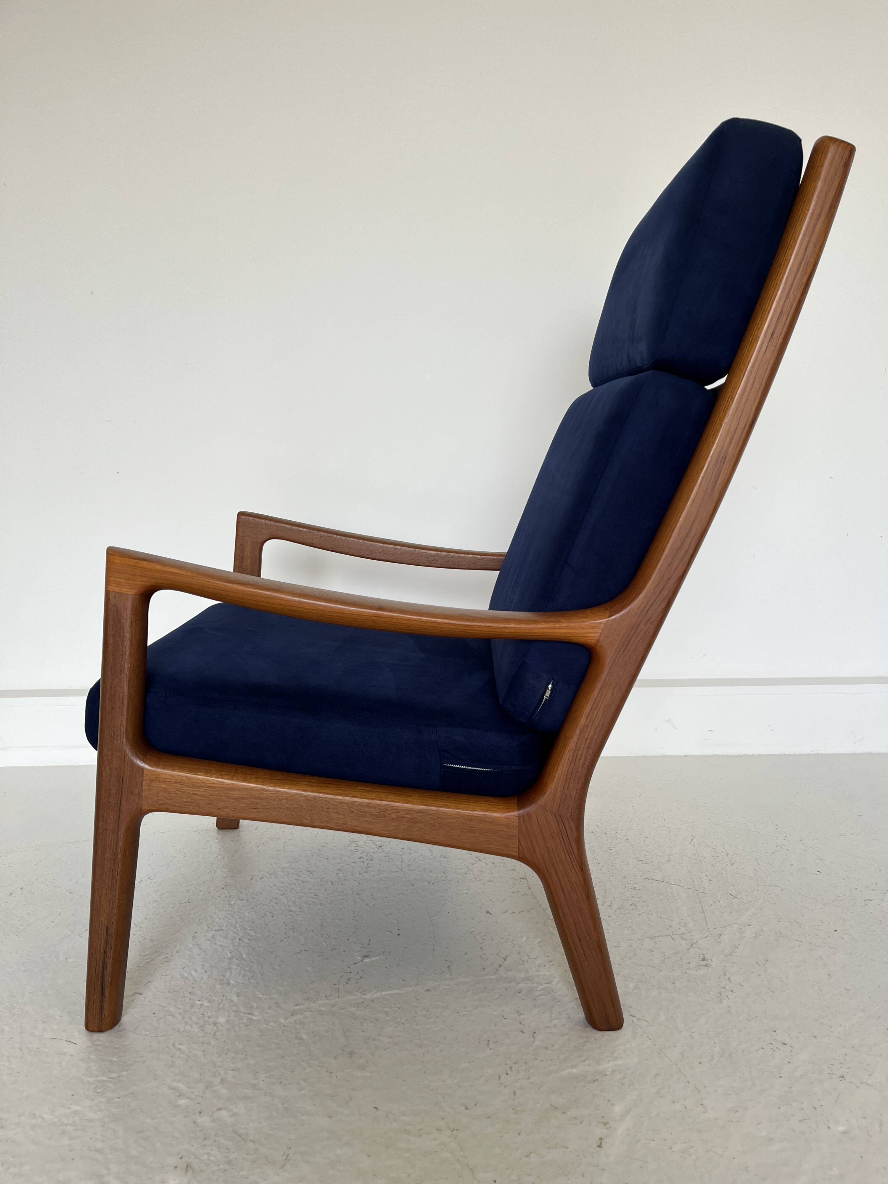 Mid-Century Modern Teak Senator Chair by Ole Wanscher for Poul Jeppesen,