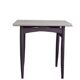 Beige and plum painted wood Thonet-style side table, 1940s.