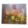 Tableau ancien à l'huile représentant un bouquet de fleurs