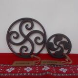 Basque cross trivet and bottle mat