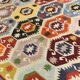 8x11 Vintage Multicolor Handmade Wool Kilim Rug, 254x348Cm