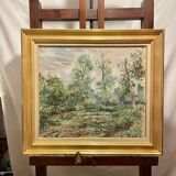 Huile sur toile paysage Roger Reboussin