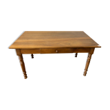 Walnut kitchen table with drawers
