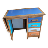 Children's desk 1950 - 1960 with extension and shelf